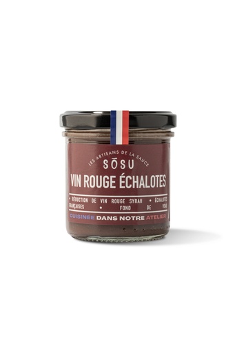 [PF016] Vin rouge & échalotes (pot 165mL)